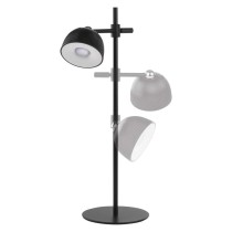LED stolná lampa SOPHIE, dobíjacia, čierna