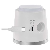 Lampa biurkowa LED ABBIE, ładowalna, biała