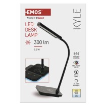 LED stolná lampa KYLE, čierna
