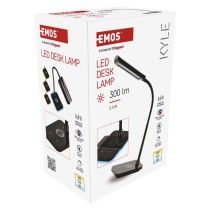 LED stolná lampa KYLE, čierna