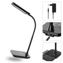 LED stolná lampa KYLE, čierna