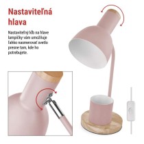 Stolná lampa POPPY, ružová