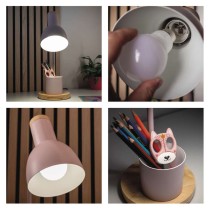 EMOS Poppy asztali lámpa E27 IP20, pink