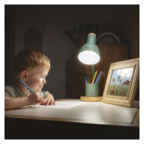 Lampa biurkowa POPPY na żarówkę E27, zielona