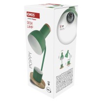 Lampa biurkowa POPPY na żarówkę E27, zielona