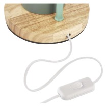 Lampa biurkowa POPPY na żarówkę E27, zielona