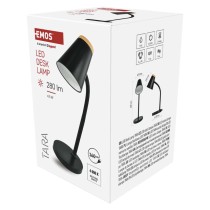 LED stolná lampa TARA, čierna