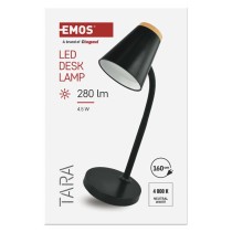 LED stolná lampa TARA, čierna
