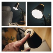 LED stolná lampa TARA, čierna