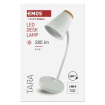 LED stolná lampa TARA, biela