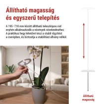 LED növénynevelő lámpa, teljes spektrum, 39 LED, beltéri, időzítővel, dimmelhető