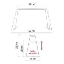 LED GROW pěstební lampa na sazenice 15 W, časovač, bílá