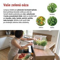 LED GROW pěstební lampa 7 W, časovač, stmívatelná, bílá