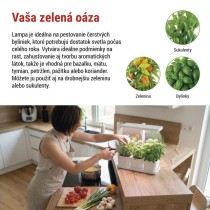 LED GROW pestovateľská lampa 7 W, časovač, stmievateľná lampa, biela