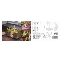 Pflanzenlampe LED Vollspektrum, 30 LEDs, für Innenräume, mit Zeitschaltuhr, dimmbar