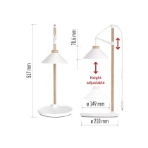 LED GROW pěstební lampa 7 W, časovač, bílá