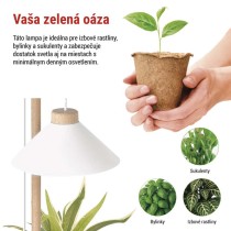 LED GROW pestovateľská lampa 7 W, časovač, biela