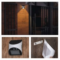 EMOS LED SOLAR lámpatest LUMI PIR, 240lm IP54 természetes fehér