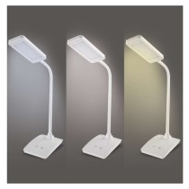 LED stolná lampa Eddy, biela