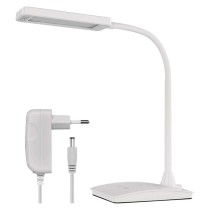 LED stolná lampa Eddy, biela