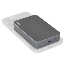 EMOS Powerbank WI 1046, 10 000 mAh, 20 W+Wireless, szürke