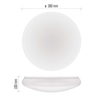 LED stropné svietidlo TIVI, A CLASS, MW sensor, okrúhle biele 12,5W, IP44, Neutrálna biela