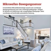 LED-Deckenleuchte TIVI, A CLASS, MW sensor, rund weiß 12,5W, IP44, Neutral Weiß