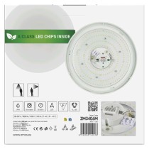 Oprawa sufitowa LED TIVI, MW sensor, okrągła biała 8,6W, IP44, neutralna biel, czujnik MW