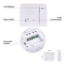 Termostat bezprzewodowy, pokojowy, programowalny z OpenTherm, P56A11