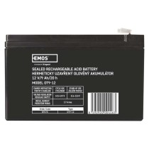 Bezúdržbový olovený akumulátor 12 V/9 Ah, faston 6,3 mm