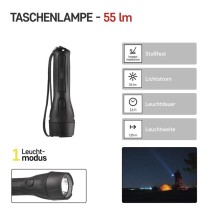 LED Taschenlampe P3210, 55 lm, 2× AA