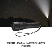 Latarka LED 1W plastikowa 2x AA