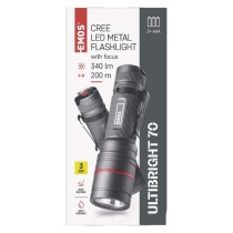 CREE LED metāla lukturis Ultibright 70, 340 lm, 3x AAA