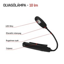 EMOS LED olvasólámpa csiptethető 10lm