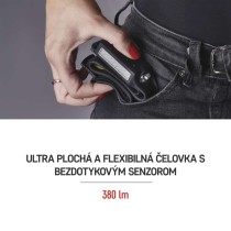 COB LED nabíjacia čelovka P3541, 380 lm, Li-Pol 1200 mAh