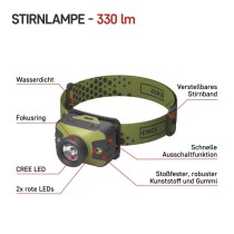 CREE LED Stirnlampe P3539, 330 lm, 3× AAA
