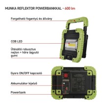 EMOS Akkumulátoros COB LED lámpa 5W 600lm