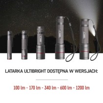 Latarka metalowa CREE LED Ultibright 80, 600lm, ładowalna