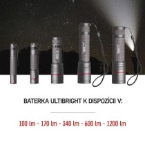CREE LED nabíjacie kovové svietidlo Ultibright 80, 600lm