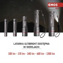 Latarka metalowa CREE LED Ultibright 90, 1200lm, ładowalna