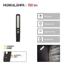 EMOS AKKUMULÁTOROS LED LÁMPA SMD LED + LED, P4538, 700 lm, 1200mAh