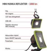 EMOS Akkumulátoros LED szerelő lámpa 1000lm