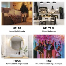 LED izzó GoSmart MR16 / GU10 / 4,8 W (35 W) / 400 lm / RGB / dimmelhető / WiFi