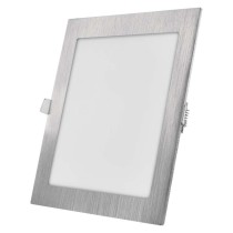 LED süllyesztett lámpatest NEXXO, négyzet, ezüst, 18W, CCT