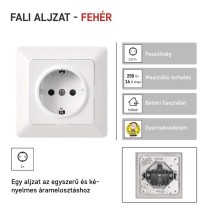 EMOS Csatlakozó aljzat SCHUKO