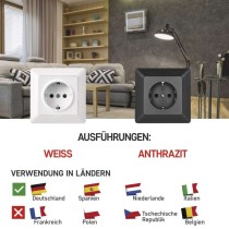 Steckdose SCHUKO, weiss