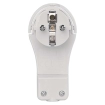 Vidlice úhlová pro prodlužovací kabel, bílá