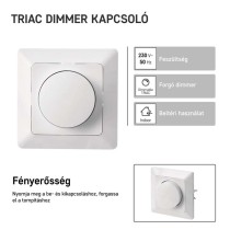 Triac 6. sz. fényerő-szabályozó szabályozható LED-izzókhoz