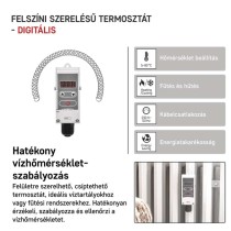 Manuális felületre szerelhető csőtermosztát P5683