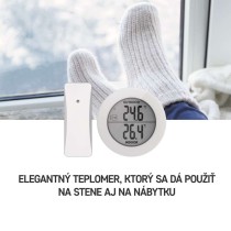 Digitálny teplomer, bezdrôtový snímač E0129